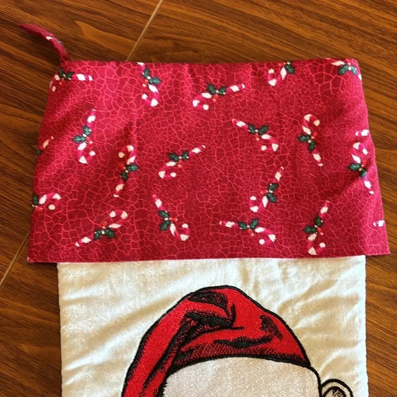 Christmas Stocking French Bulldog Ho Ho Ho Y'all Handmade Fully Lined New - Picture 3 of 5